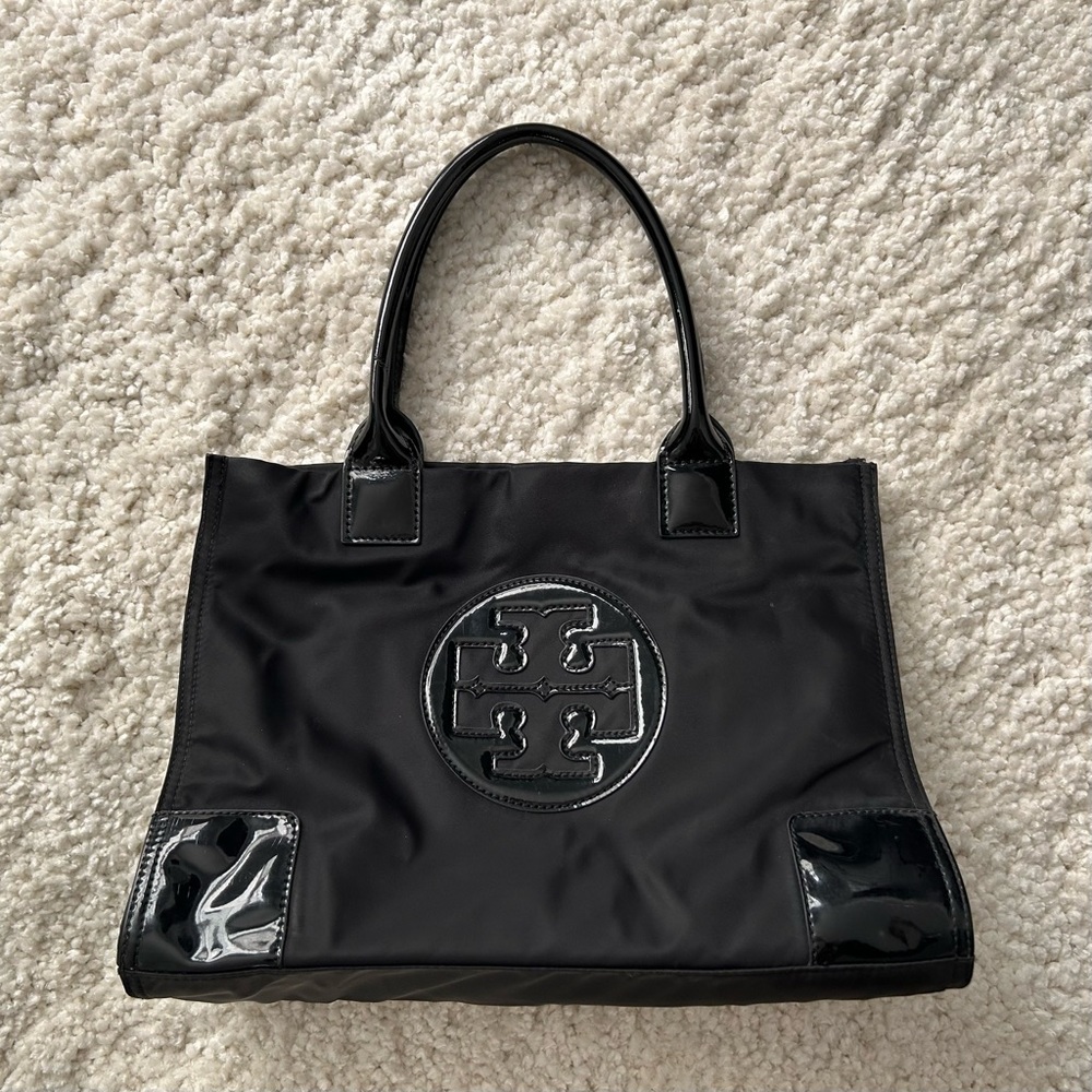 Tory Burch Small Ella Tote Black
